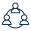 icono organizacion azul